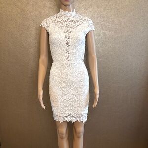 Elegant White Lace Dress